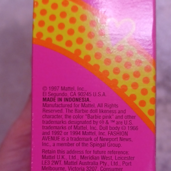 1997 Mattel Sweetheart Barbie - Pink Ensemble - Picture 2 of 2